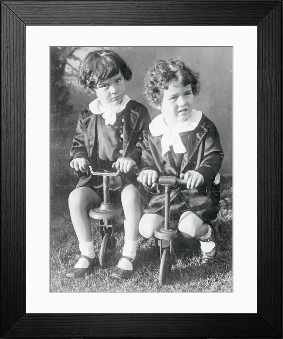 Framed Print : Charlie Chaplin's Boys on Tricycles Framed Print : Charlie Chaplin's Boys on Tricycles