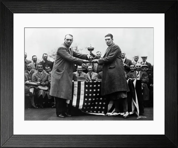 Framed Print : Samuel Ryder and George Duncan with Ryder Cup Framed Print : Samuel Ryder and George Duncan with Ryder Cup