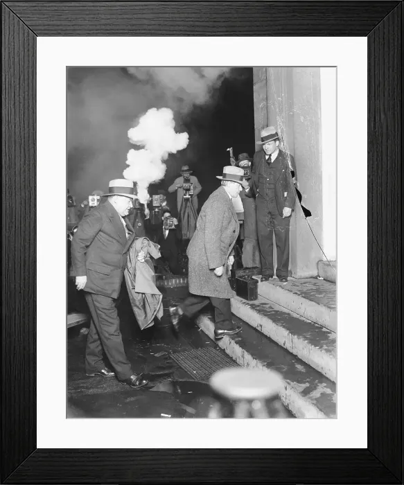 Framed Print : Harry Sinclair Arriving at Prison Framed Print : Harry Sinclair Arriving at Prison
