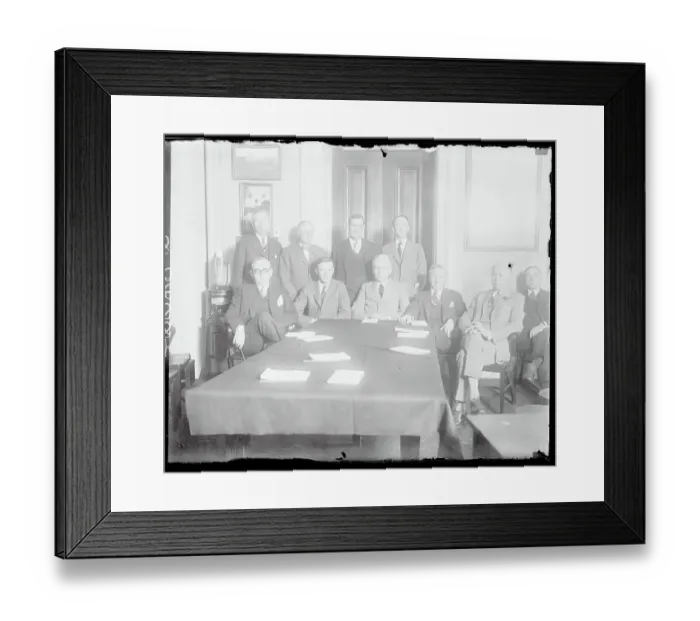 Framed Print : Portrait of Lindbergh with Congressmen Framed Print : Portrait of Lindbergh with Congressmen
