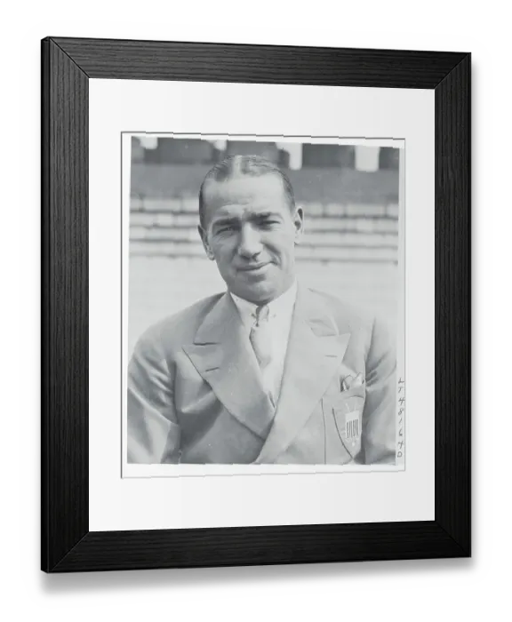 Framed Print : Portrait of Leo Diegel Framed Print : Portrait of Leo Diegel