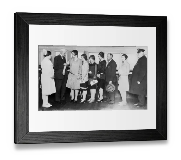 Framed Print : Physician Inoculating People for Smallpox Framed Print : Physician Inoculating People for Smallpox