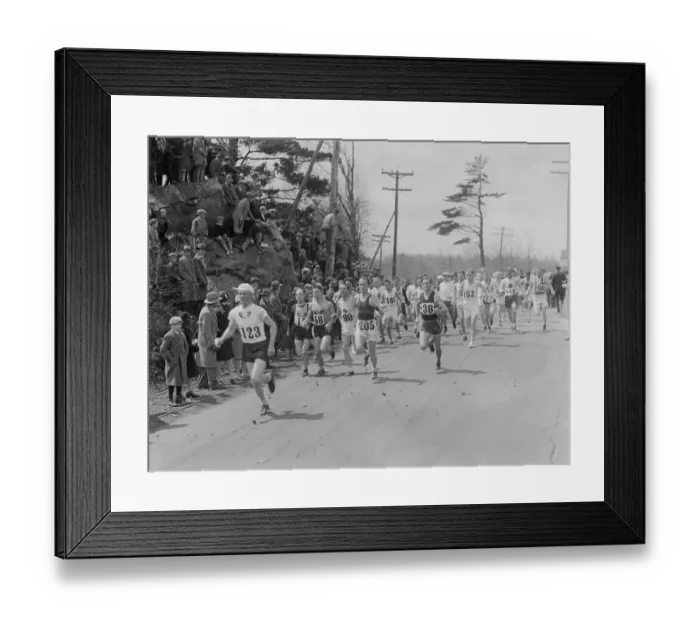Framed Print : Runners in the 30th Boston Marathon Framed Print : Runners in the 30th Boston Marathon