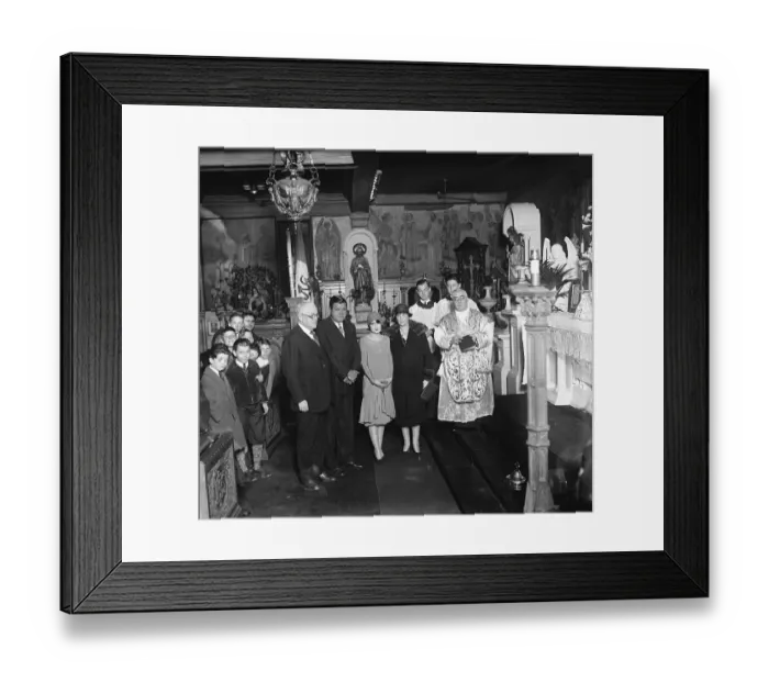 Framed Print : Babe Ruth and New Bride at Their Wedding with Affiliates Framed Print : Babe Ruth and New Bride at Their Wedding with Affiliates