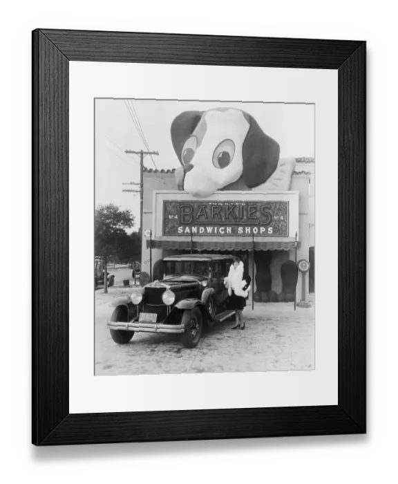 Framed Print : Actress Esther Ralston at Barkies Sandwich Shop Framed Print : Actress Esther Ralston at Barkies Sandwich Shop