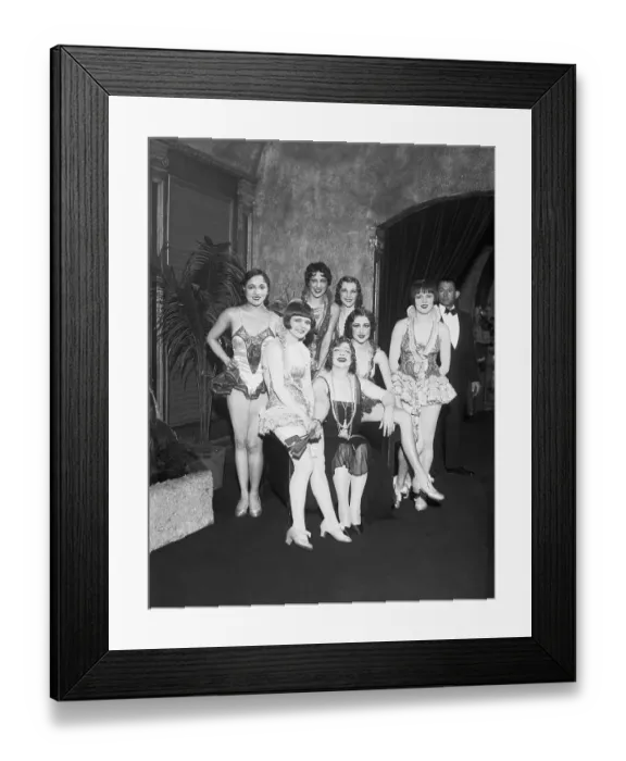 Framed Print : Texas Guinan And Some Of Her Showgirls Framed Print : Texas Guinan And Some Of Her Showgirls