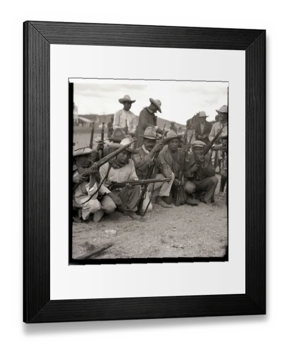 Framed Print : Group of Armed Mexican Rebels Framed Print : Group of Armed Mexican Rebels