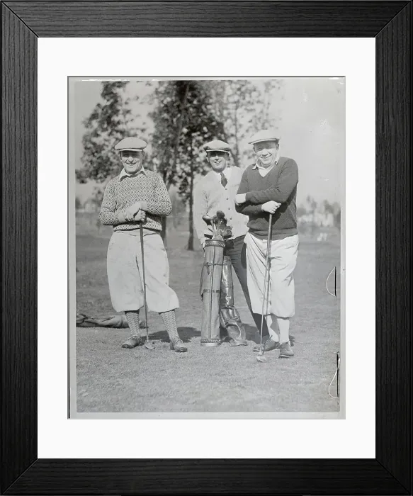 Framed Print : Knute Rockne Playing Golf Framed Print : Knute Rockne Playing Golf