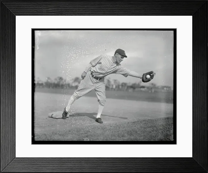 Framed Print : Leo Durocher Catching Baseball Framed Print : Leo Durocher Catching Baseball
