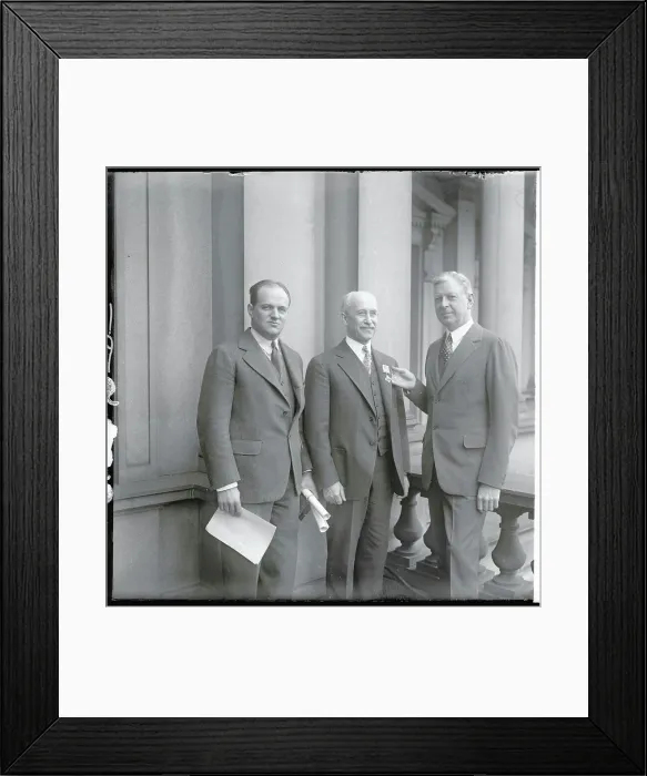 Framed Print : Orville Wright Receiving Flying Cross During Ceremonies Framed Print : Orville Wright Receiving Flying Cross During Ceremonies