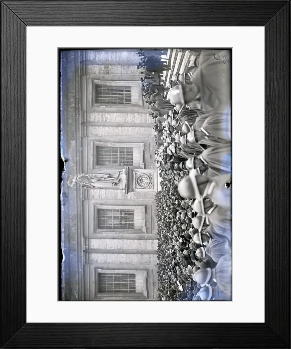 Framed Print : Square; Crowd Of People With Hats Framed Print : Square; Crowd Of People With Hats