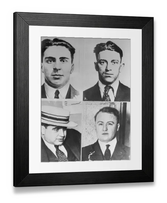 Framed Print : Portraits of Chicago Gang Leaders Framed Print : Portraits of Chicago Gang Leaders