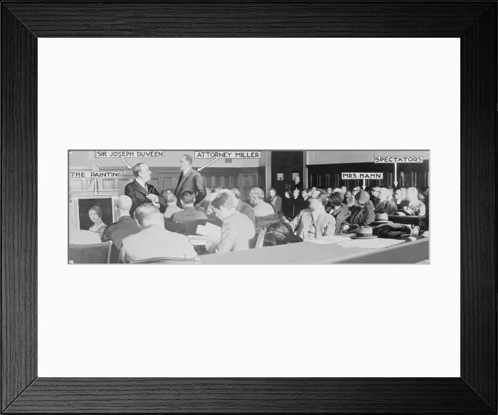 Framed Print : Courtroom Scene During Slander Trial Framed Print : Courtroom Scene During Slander Trial