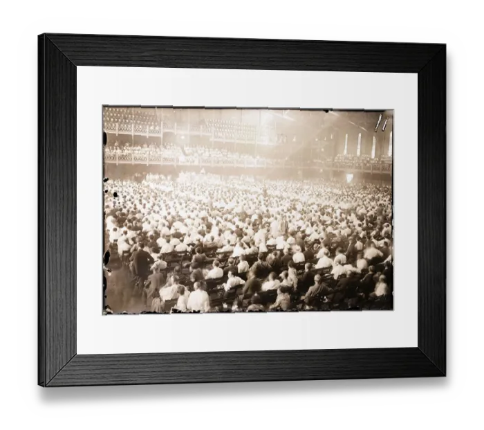 Framed Print : Mass Meeting of Striking Garment Workers Framed Print : Mass Meeting of Striking Garment Workers