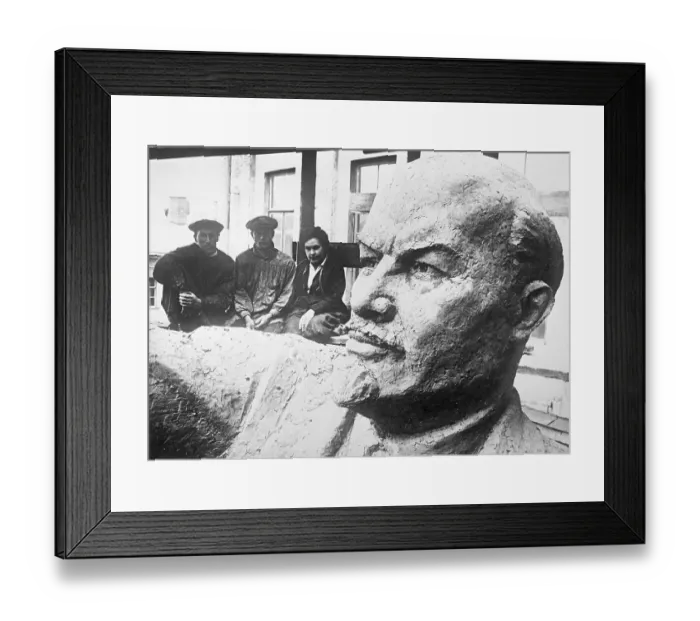 Framed Print : Statue of Lenin Being Unveiled Framed Print : Statue of Lenin Being Unveiled