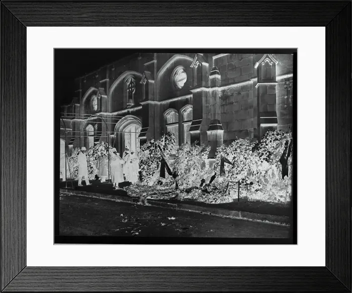 Framed Print : Wreaths of Flowers Leaning Against a Wall Framed Print : Wreaths of Flowers Leaning Against a Wall