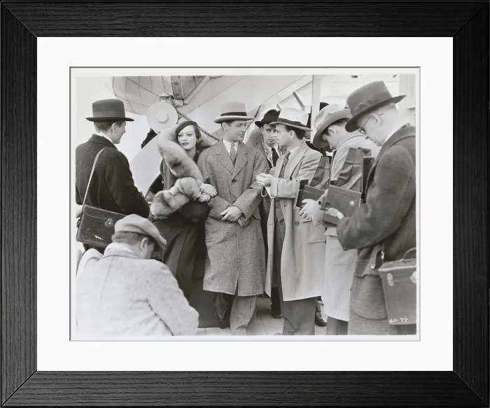 Framed Print : Joan Crawford Holding Onto Robert Montgomery Arm Framed Print : Joan Crawford Holding Onto Robert Montgomery Arm