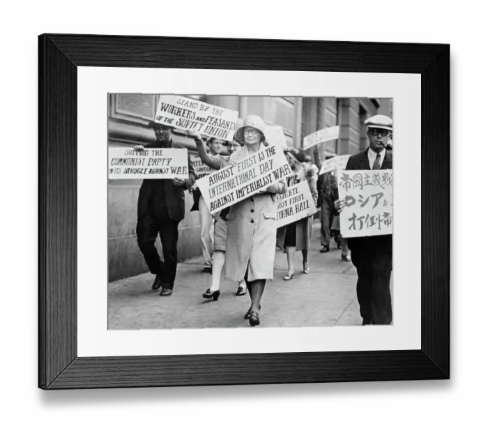 Framed Print : Anita Whitney Protesting Framed Print : Anita Whitney Protesting