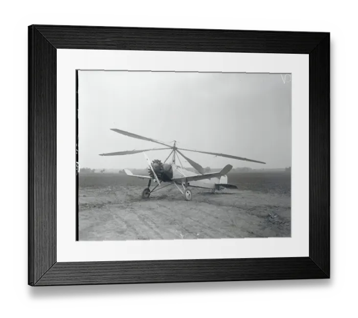 Framed Print : Autogyro Plane Framed Print : Autogyro Plane