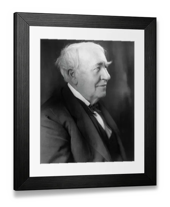 Framed Print : Portrait of Thomas A Edison