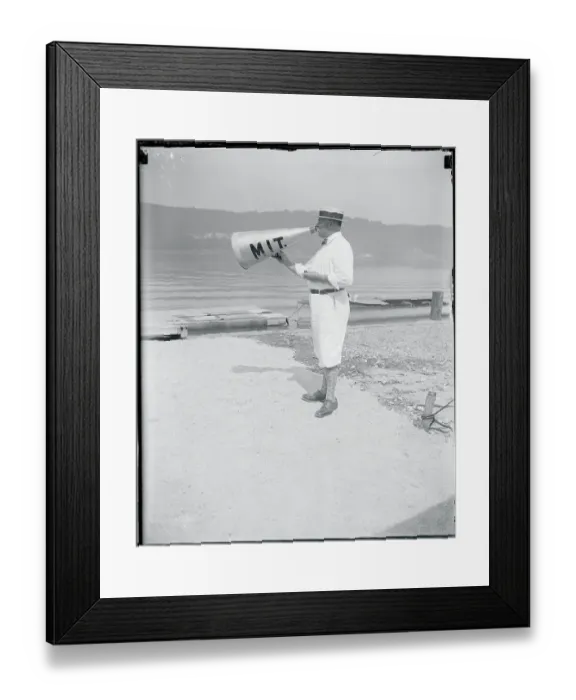 Framed Print : Rowing Coach Bill Haines Instructing Crew Framed Print : Rowing Coach Bill Haines Instructing Crew