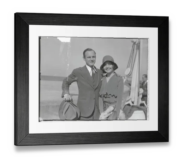 Framed Print : Portrait of Nancy Carroll with Jack Kirkland Framed Print : Portrait of Nancy Carroll with Jack Kirkland