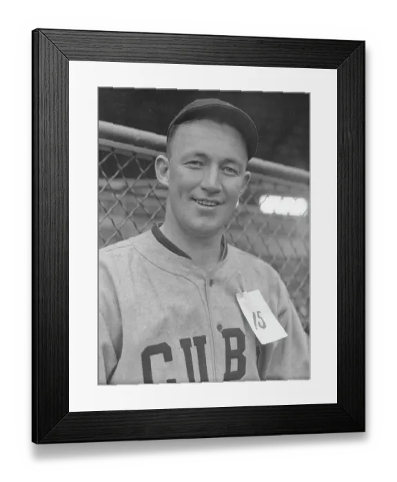 Framed Print : Portrait of Gabby Hartnett Smiling Framed Print : Portrait of Gabby Hartnett Smiling