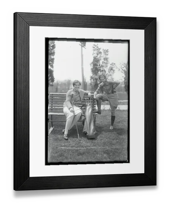 Framed Print : Helen Hicks Posing with Elinor Smith Framed Print : Helen Hicks Posing with Elinor Smith