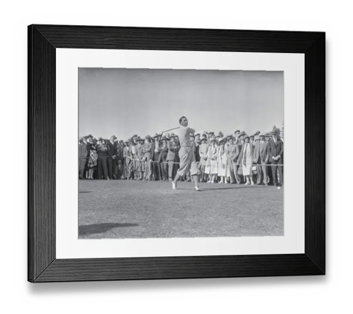 Framed Print : Golfer Joe Kinkead Taking a Swing Framed Print : Golfer Joe Kinkead Taking a Swing