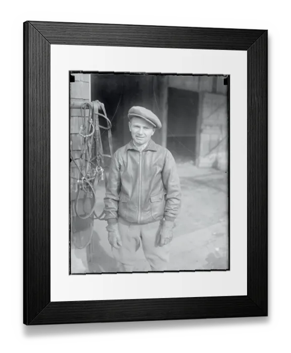 Framed Print : Portrait of Earl Sande Framed Print : Portrait of Earl Sande