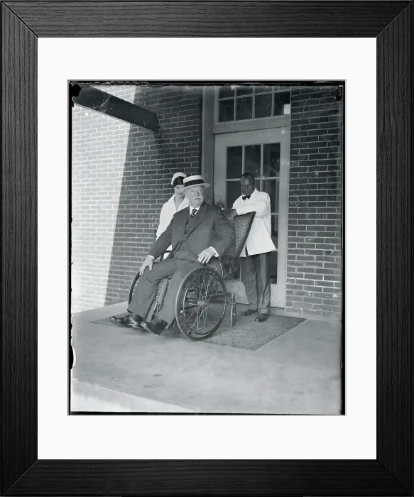 Framed Print : Portrait of William H Taft in Wheelchair Framed Print : Portrait of William H Taft in Wheelchair