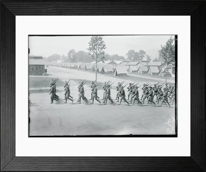 Framed Print : National Guardsmen Attending Summer Camp Framed Print : National Guardsmen Attending Summer Camp