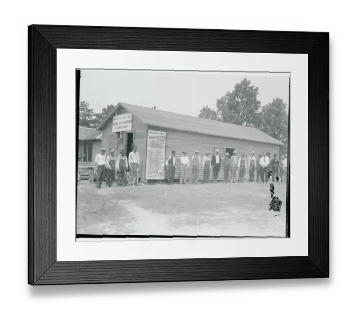 Framed Print : Guardsmen Waiting in Line