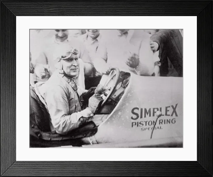Framed Print : Ray Keech After Winning 500 Mile Auto Speed Race