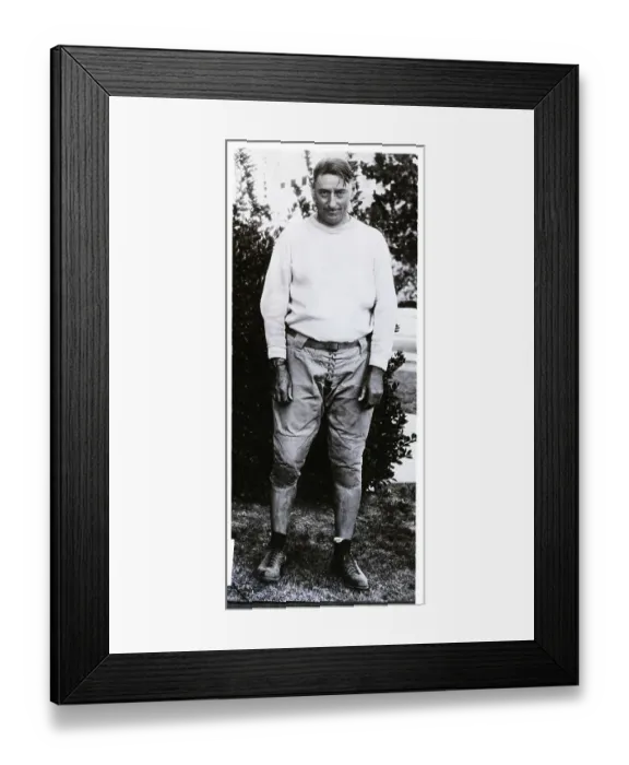 Framed Print : Full-Length Of Francis Schmidt Outside Framed Print : Full-Length Of Francis Schmidt Outside