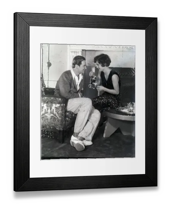 Framed Print : Joan Crawford Pours Cup Of Tea Framed Print : Joan Crawford Pours Cup Of Tea