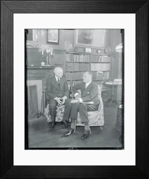 Framed Print : John F Curry Conferring with Franklin D Roosevelt Framed Print : John F Curry Conferring with Franklin D Roosevelt
