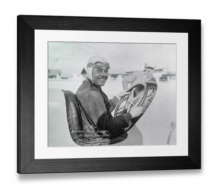 Framed Print : Portrait of Race Car Driver Phil Shafer Framed Print : Portrait of Race Car Driver Phil Shafer