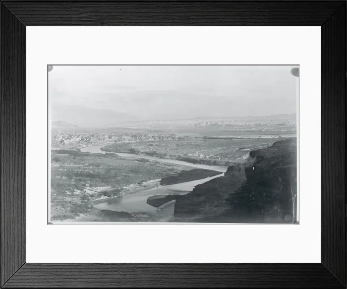 Framed Print : Reservoir. (Original Caption). Reservoir site of the boulder dam Framed Print : Reservoir. (Original Caption). Reservoir site of the boulder dam