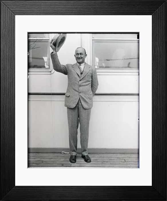 Framed Print : Ty Cobb Standing Raising Hat Framed Print : Ty Cobb Standing Raising Hat