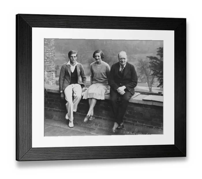 Framed Print : Winston, Randolph, and Diana Churchill Framed Print : Winston, Randolph, and Diana Churchill