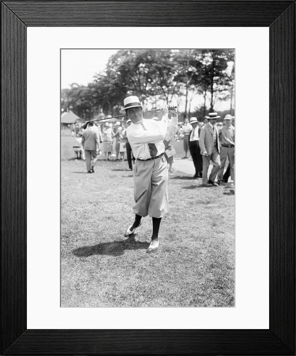 Framed Print : Walter Hagen Swinging Golf Club Framed Print : Walter Hagen Swinging Golf Club