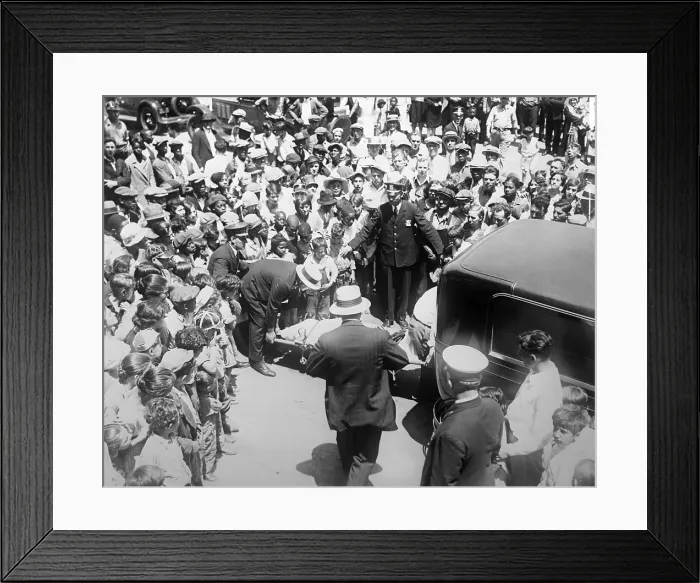 Framed Print : Police Removing Bodies Framed Print : Police Removing Bodies