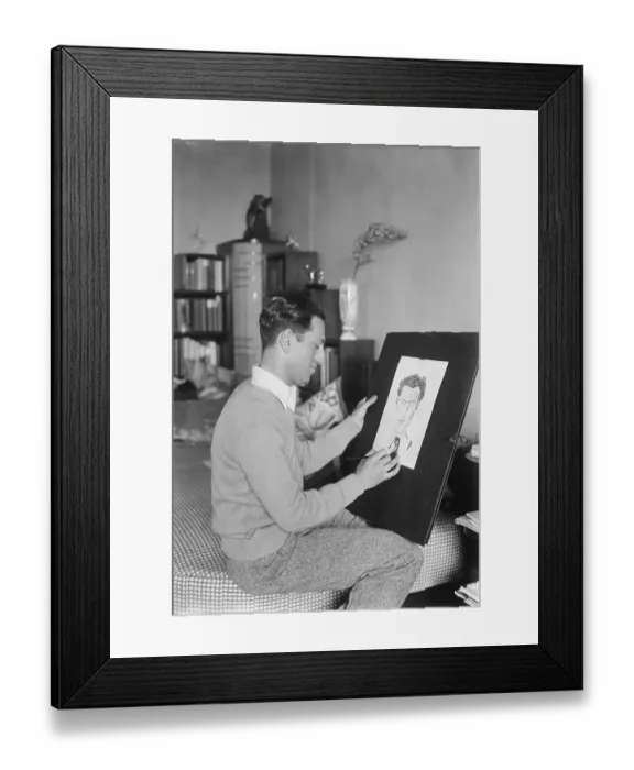 Framed Print : George Gershwin Drawing Framed Print : George Gershwin Drawing