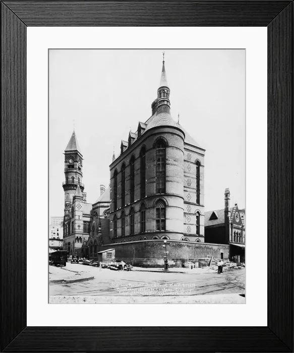 Framed Print : Exterior View of the Jefferson Market Courthouse and Jail Framed Print : Exterior View of the Jefferson Market Courthouse and Jail