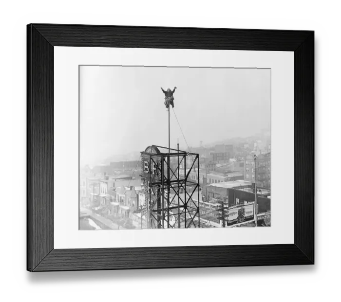 Framed Print : Shipwreck Kelly Above Union City