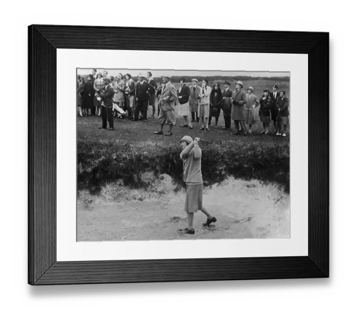 Framed Print : Glenna Collett Playing in Golf Championship Framed Print : Glenna Collett Playing in Golf Championship
