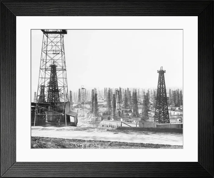 Framed Print : Signal Hill Oil Derricks Framed Print : Signal Hill Oil Derricks