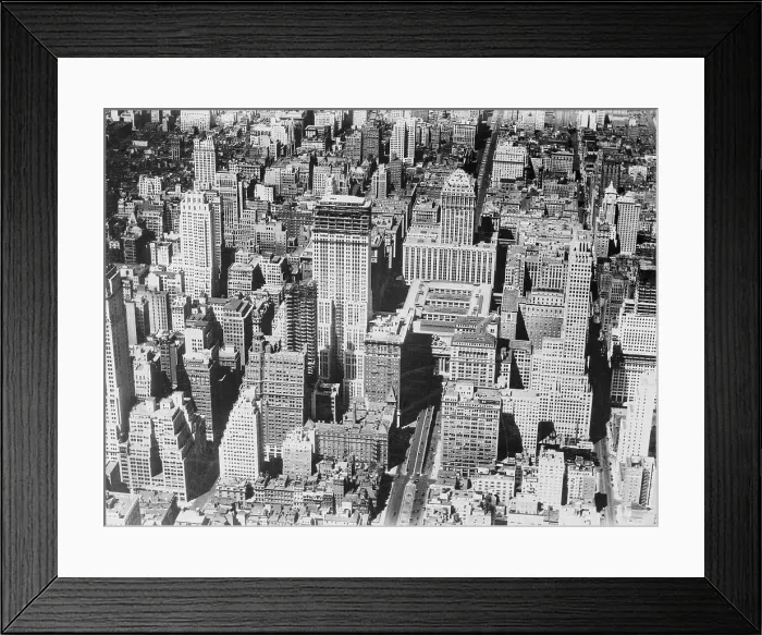 Framed Print : Aerial View of Manhattan Framed Print : Aerial View of Manhattan