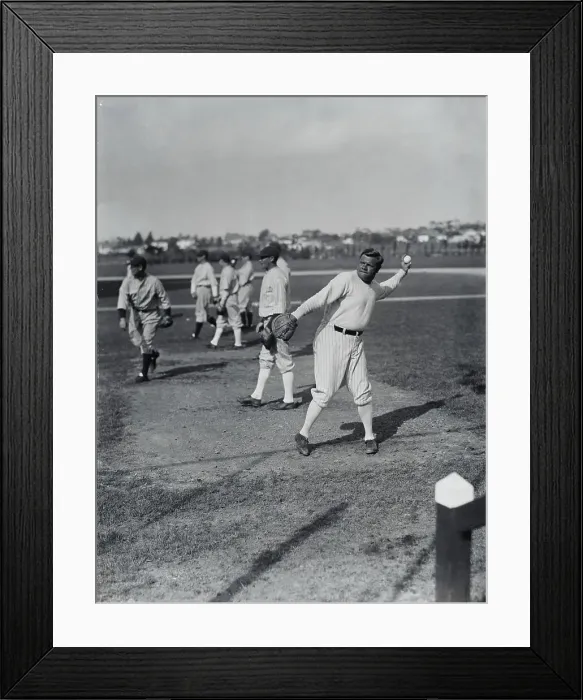Framed Print : Babe Ruth Warming up Arm Framed Print : Babe Ruth Warming up Arm